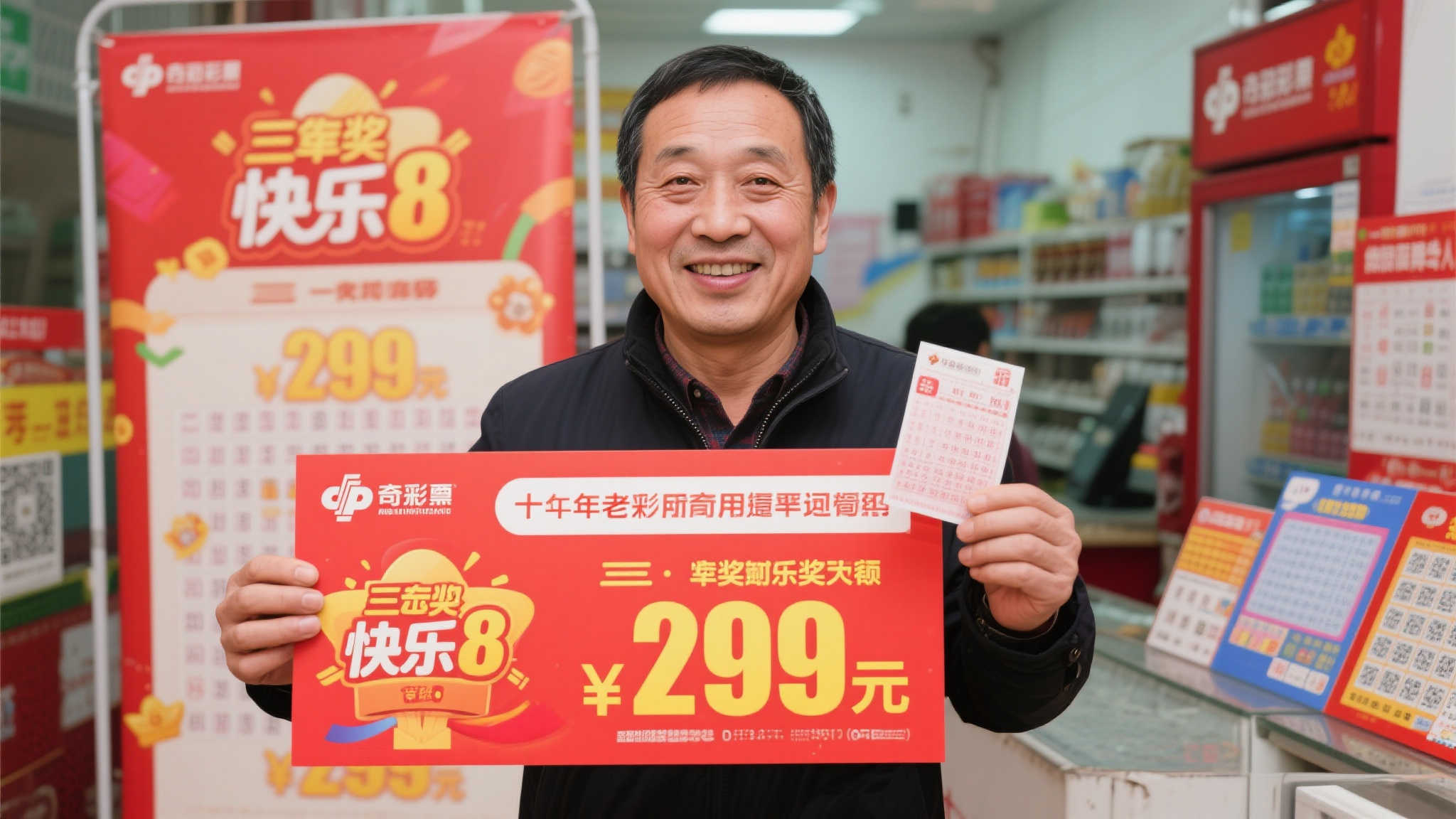 十年彩民一月三中快乐8大奖，累计揽获299万！